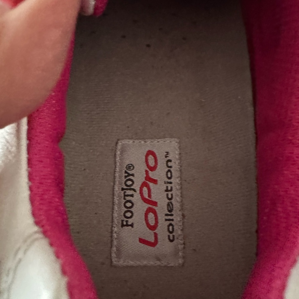 💥SALE FootJoy LoPro Women’s Golf Shoes – White & Pink – Size 8.5M - Picture 7 of 7